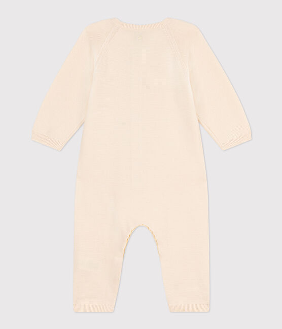Combinaison longue en tricot bébé écru AVALANCHE