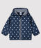 Blouson bébé fille/garçon imprimé bleu SMOKING/blanc MARSHMALLOW