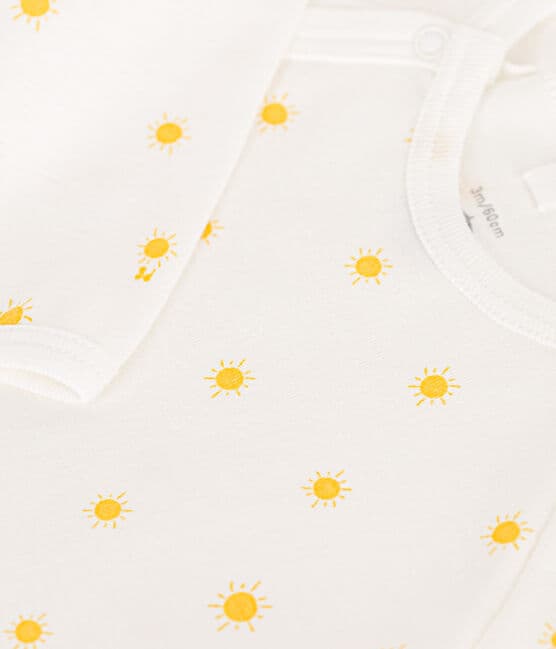 Pyjama bébé en coton blanc MARSHMALLOW/ ORGE