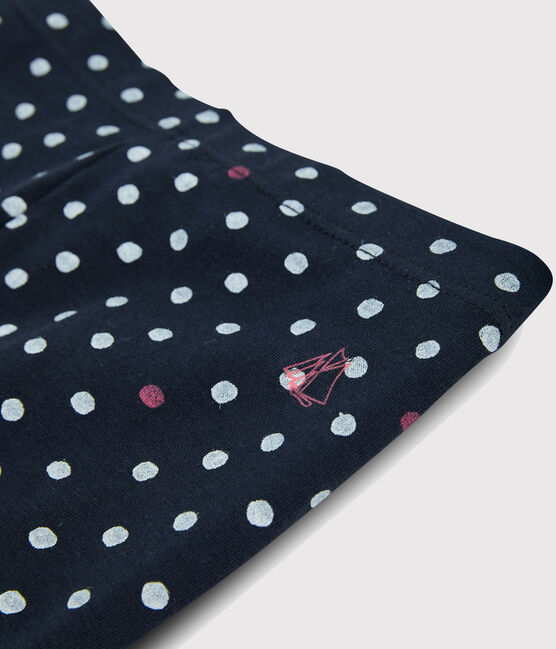 Legging enfant fille bleu SMOKING/blanc MULTICO