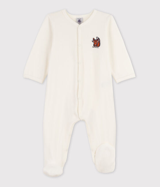 Dors-bien renard bébé en velours blanc MARSHMALLOW