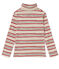Sous-pull fille Petit Bateau & Ines de la Fressange Paris beige COQUILLE/blanc MULTICO
