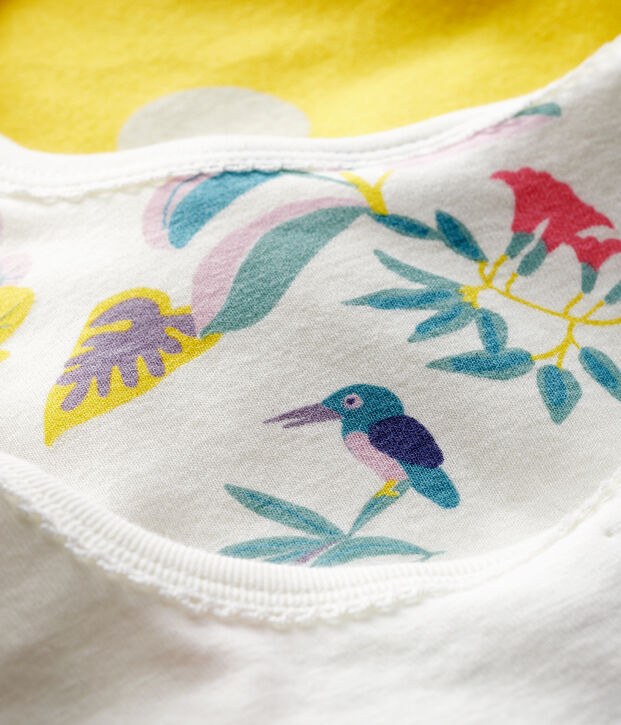 Lot de 3 bavoirs b&eacute;b&eacute; fille en c&ocirc;te multicouleur