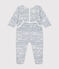 Dors bien en velours bébé blanc ECUME/ INCOGNITO