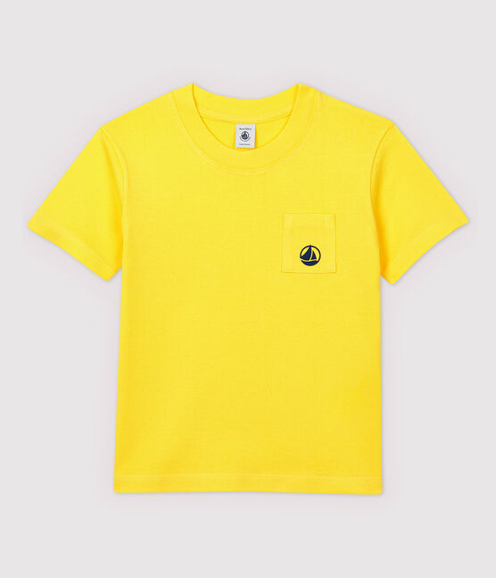 Tee-shirt manches courtes en jersey enfant garçon jaune RAIPONCE