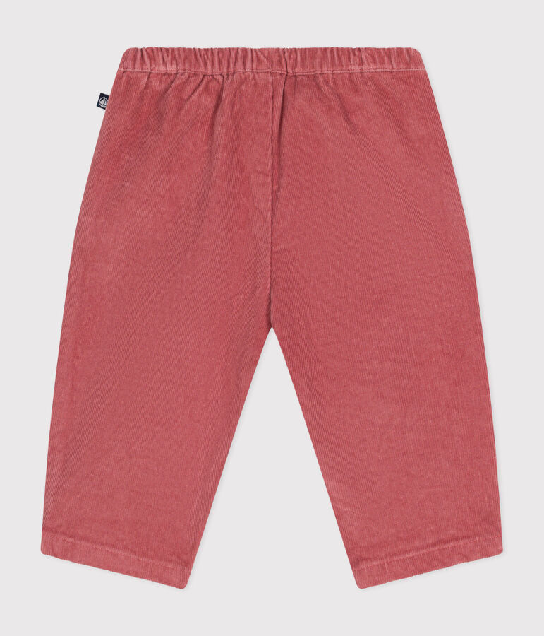 Pantalon en velours b&eacute;b&eacute; rose ROSEWOOD