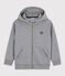 Sweatshirt à capuche enfant garçon gris SUBWAY CHINE