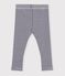Legging b&eacute;b&eacute; en coton &agrave; rayures bleu/blanc