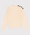 Pull en côte anglaise en coton Femme écru AVALANCHE