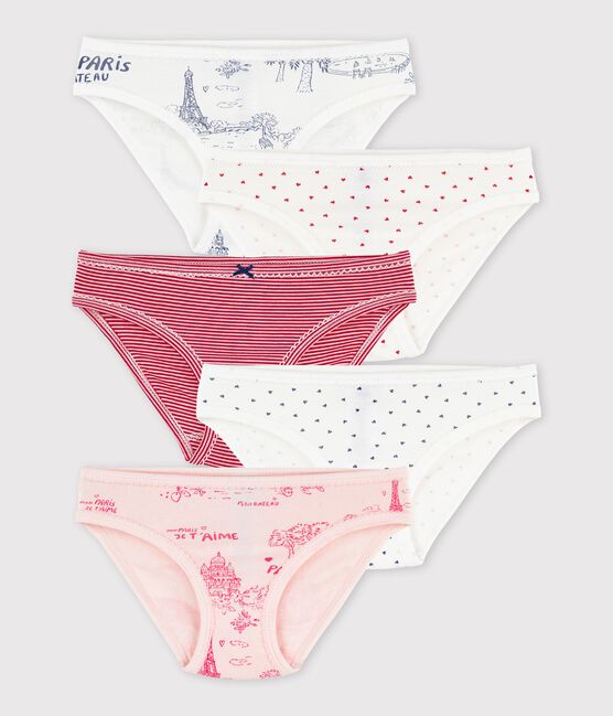 Lot de 5 culottes toile de Jouy Paris petite fille variante 1