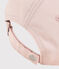 Casquette brodée enfant fille rose MINOIS
