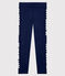 Legging de sport enfant fille bleu SMOKING