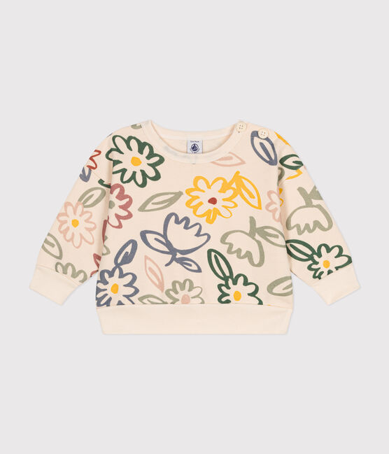 Sweatshirt en molleton bébé blanc AVALANCHE/ MULTICO