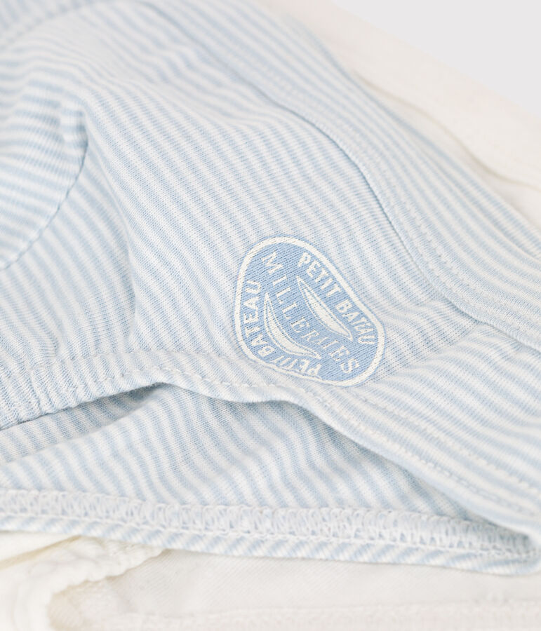 Lot de 2 slips milleraies petit gar&ccedil;on en coton variante 1