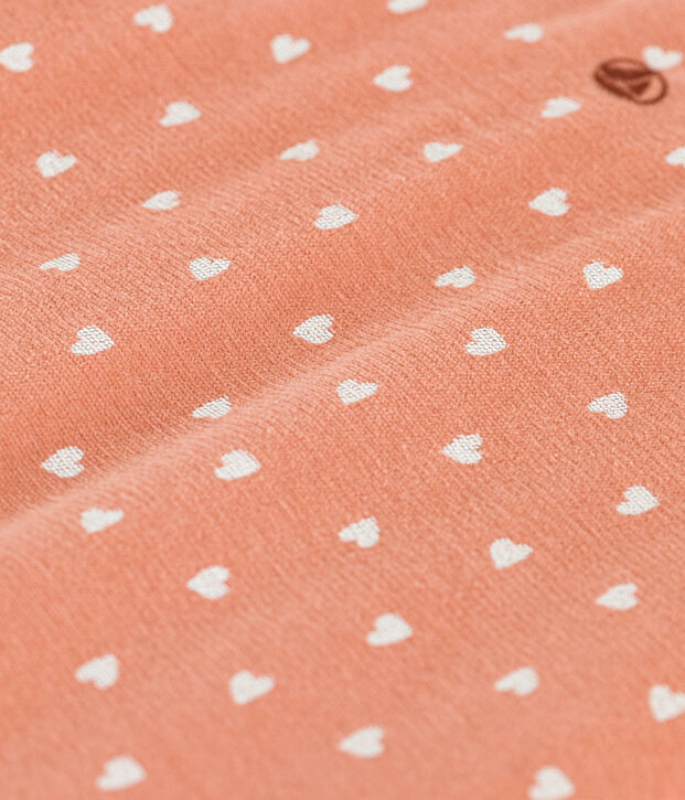 Gigoteuse en velours TOG 2 rose/blanc