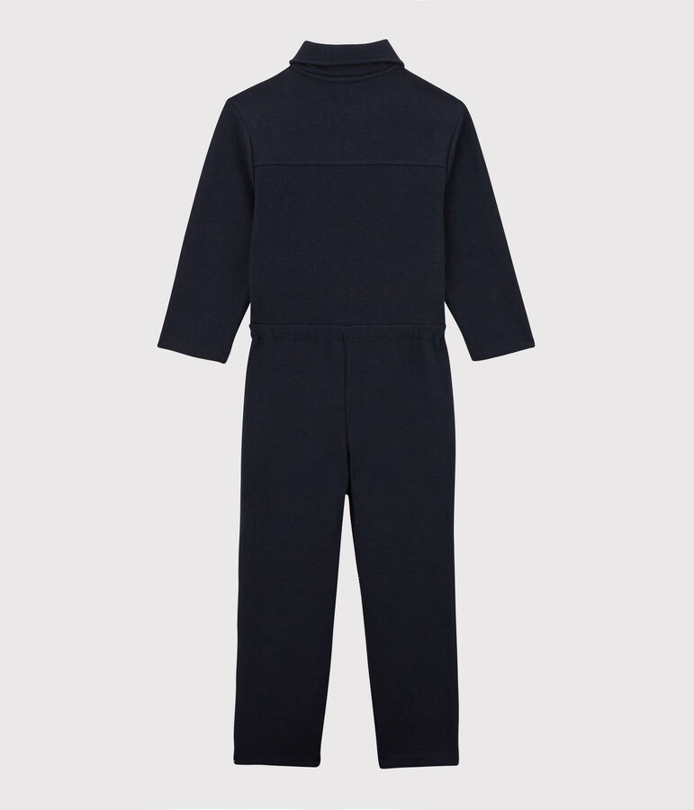 Combinaison en coton imprim&eacute;e enfant fille bleu SMOKING