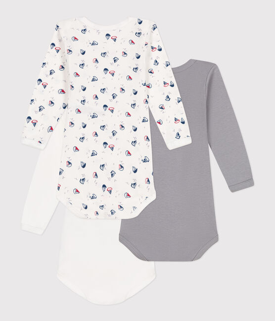 Lot de 3 bodies manches longues en coton bébé variante 4