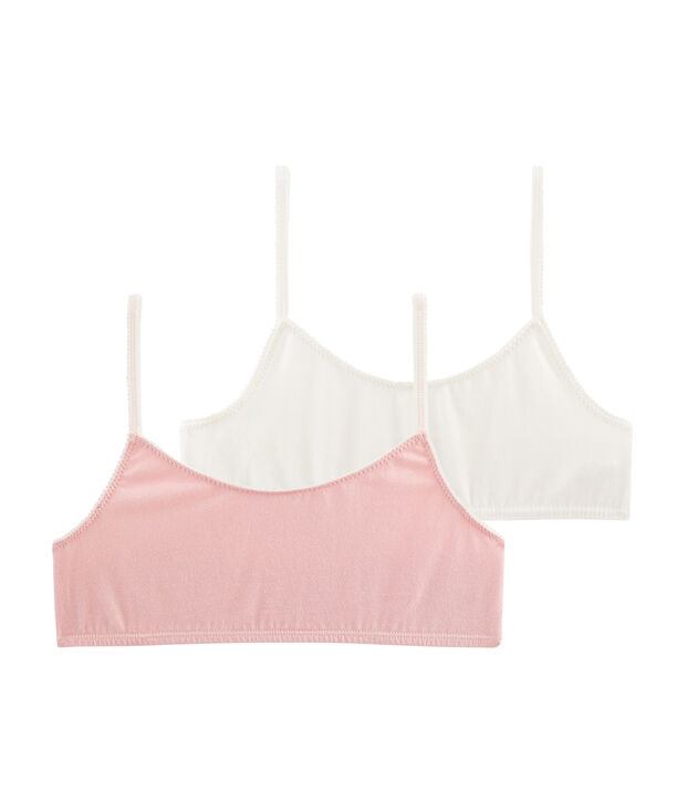 Duo de brassi&egrave;res petite fille multicouleur