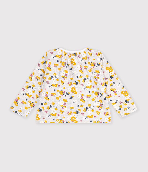 Cardigan en tubique b&eacute;b&eacute; fille beige/multicouleur