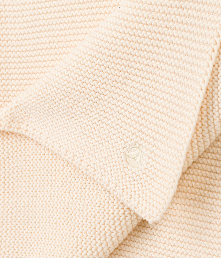 Couverture en tricot. &eacute;cru AVALANCHE