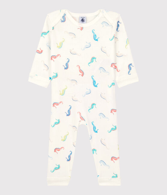 Dors-bien sans pression hippocampe bébé en coton blanc MARSHMALLOW/blanc MULTICO