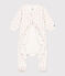 Bodyjama fleurs en tubique blanc MARSHMALLOW/blanc MULTICO