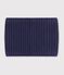 Snood enfant en tricot uni doubl&eacute; polaire bleu marine