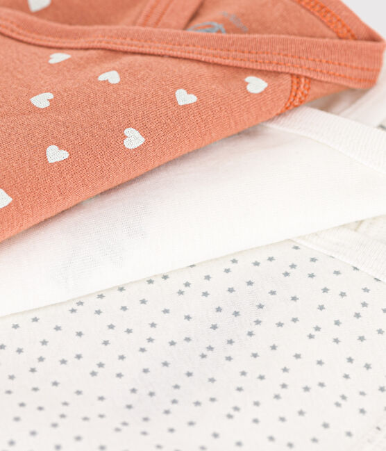 LOT DE 3 BODIES MANCHES COURTES BÉBÉ EN COTON variante 2
