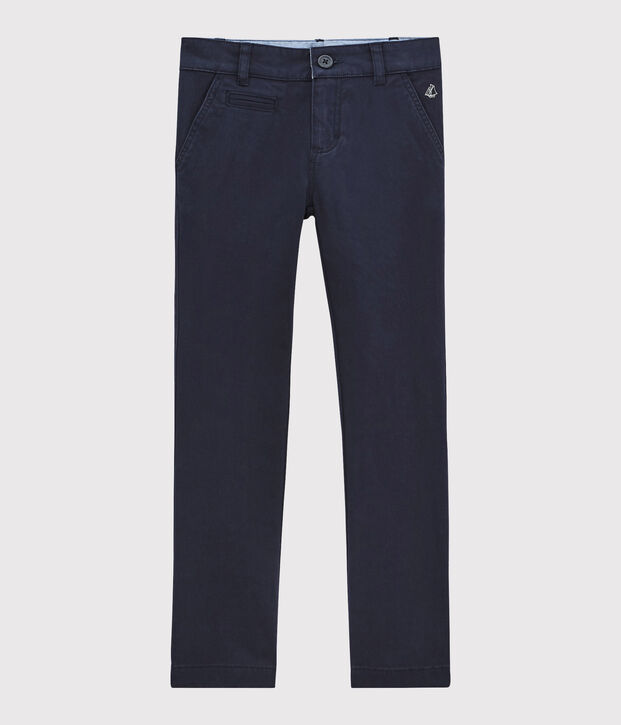 Pantalon enfant gar&ccedil;on bleu marine