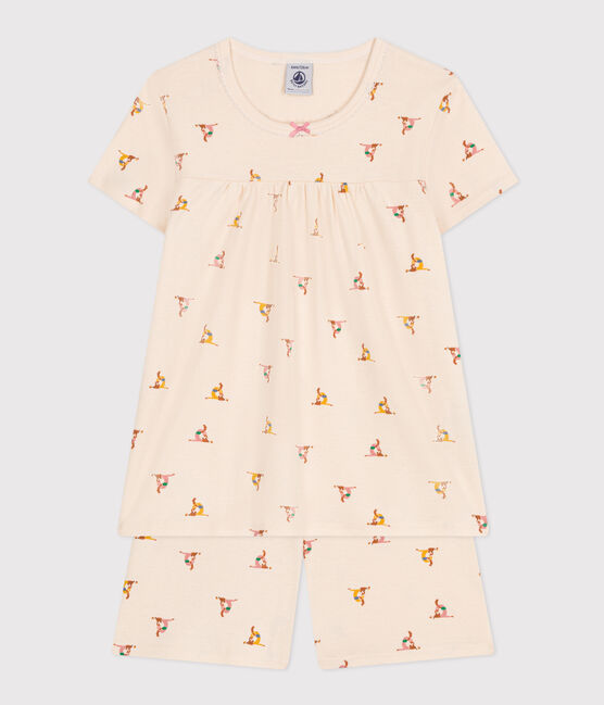Pyjama short imprimé animal en coton enfant blanc AVALANCHE/ MULTICO
