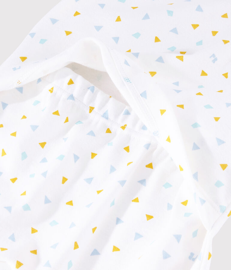 Dors-bien sans pression confettis b&eacute;b&eacute; en coton blanc/multicouleur