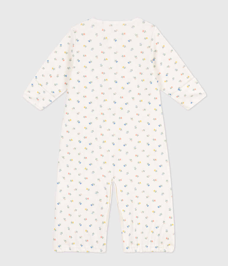 Combisac imprim&eacute; en coton blanc MARSHMALLOW/blanc MULTICO