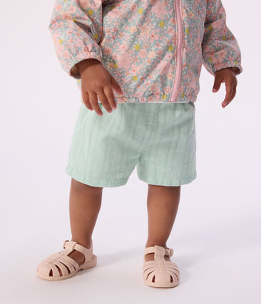 Short bébé en coton uni