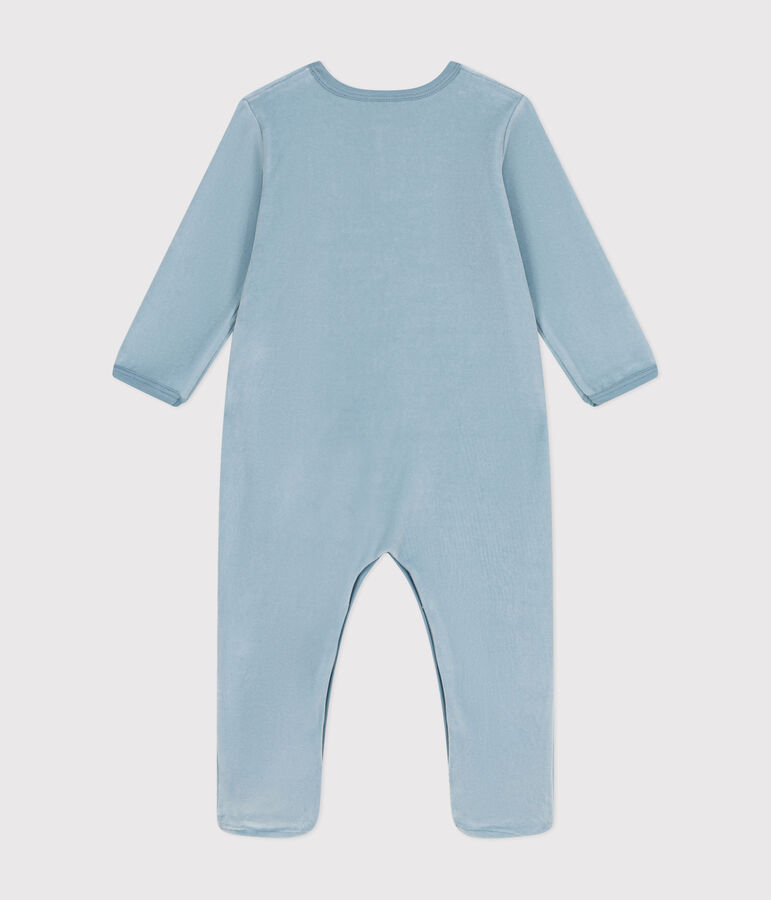 Dors bien en velours b&eacute;b&eacute; bleu ENNEIGE