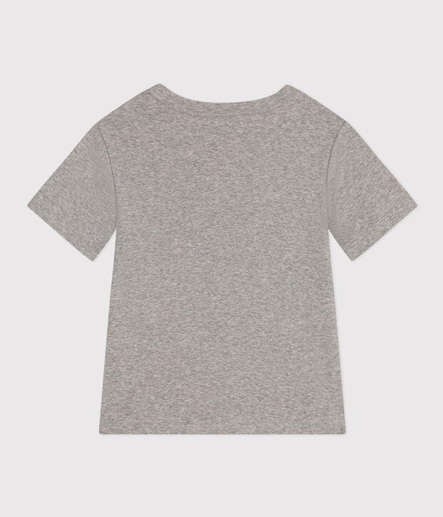Tee-shirt imprim&eacute; en jersey l&eacute;ger enfant gar&ccedil;on gris