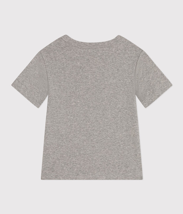 Tee-shirt imprim&eacute; en jersey l&eacute;ger enfant gar&ccedil;on gris CHATON CHINE