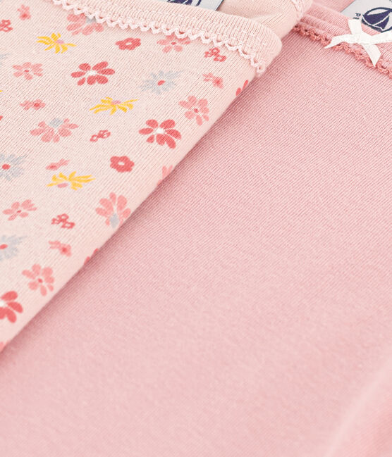 Lot de 2 chemises à bretelles fleur en coton enfant variante 1