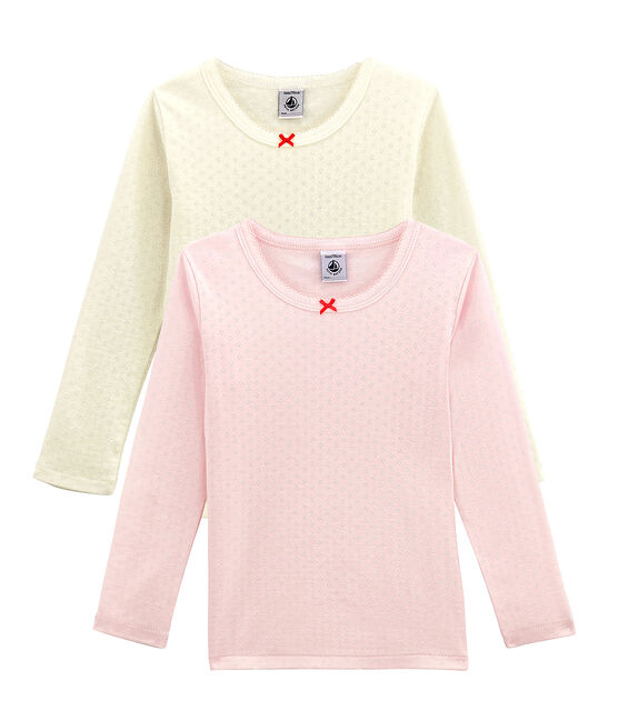 Duo de tee-shirts manches longues petite fille variante 1