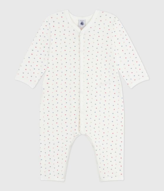 Pyjama bébé sans pieds en coton imprimé MARSHMALLOW/ ADRIATIC