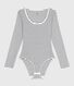 Body femme en coton et elasthanne à rayures