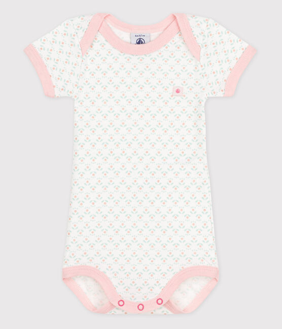 Body manches courtes bébé fille blanc ECUME/blanc MULTICO