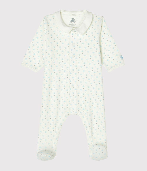 Dors bien b&eacute;b&eacute; gar&ccedil;on en c&ocirc;te blanc/multicouleur