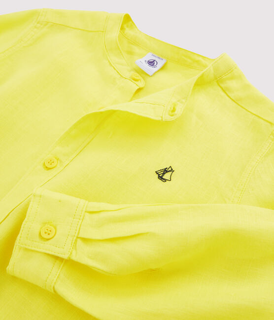 Chemise enfant garcon jaune EBLOUIS