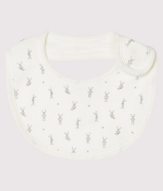 Bavoir naissance blanc LAIT/blanc MULTICO