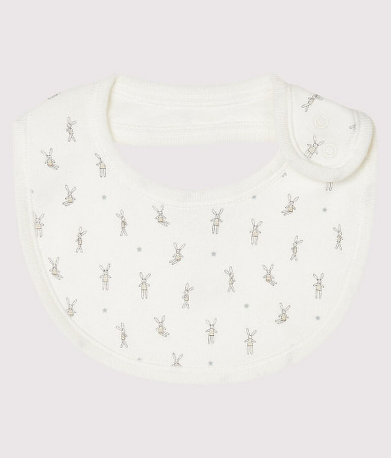 Bavoir naissance blanc LAIT/blanc MULTICO