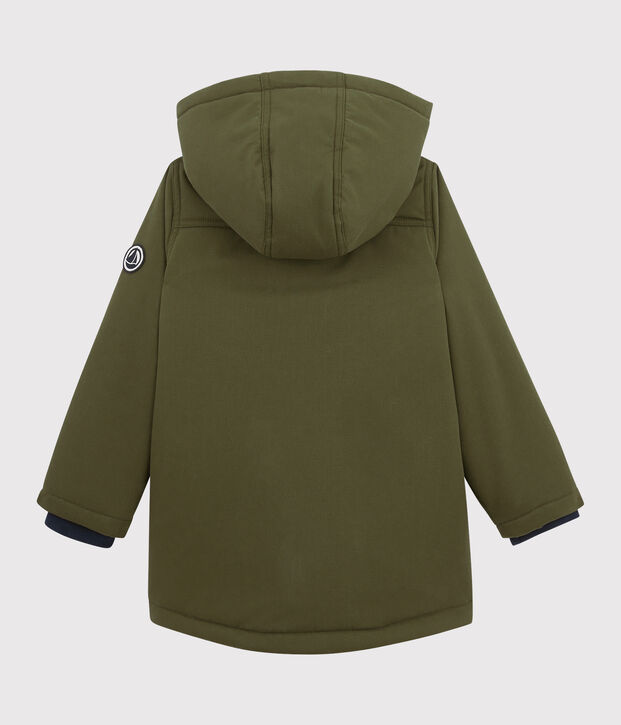 Parka enfant gar&ccedil;on vert