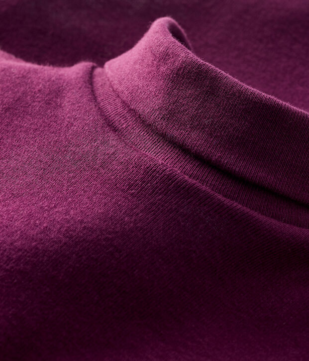 Body manches longues col roul&eacute; b&eacute;b&eacute; violet