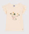 Tee-shirt en jersey flammé enfant fille écru AVALANCHE