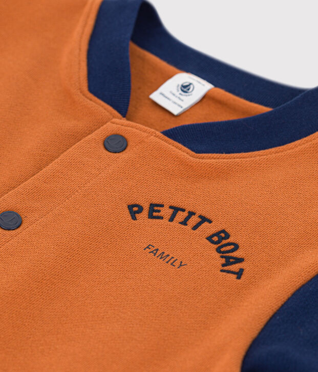 Teddy en molleton enfant fille / gar&ccedil;on marron/bleu