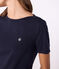 Tee-shirt Femme Iconique col amiral en coton  bleu SMOKING